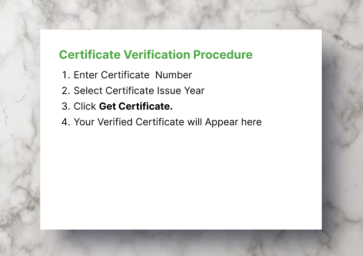 Certificate Image